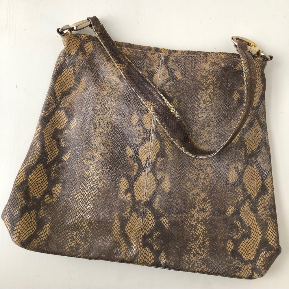 Python Hobo Shoulder Bag / Rare! - image 2